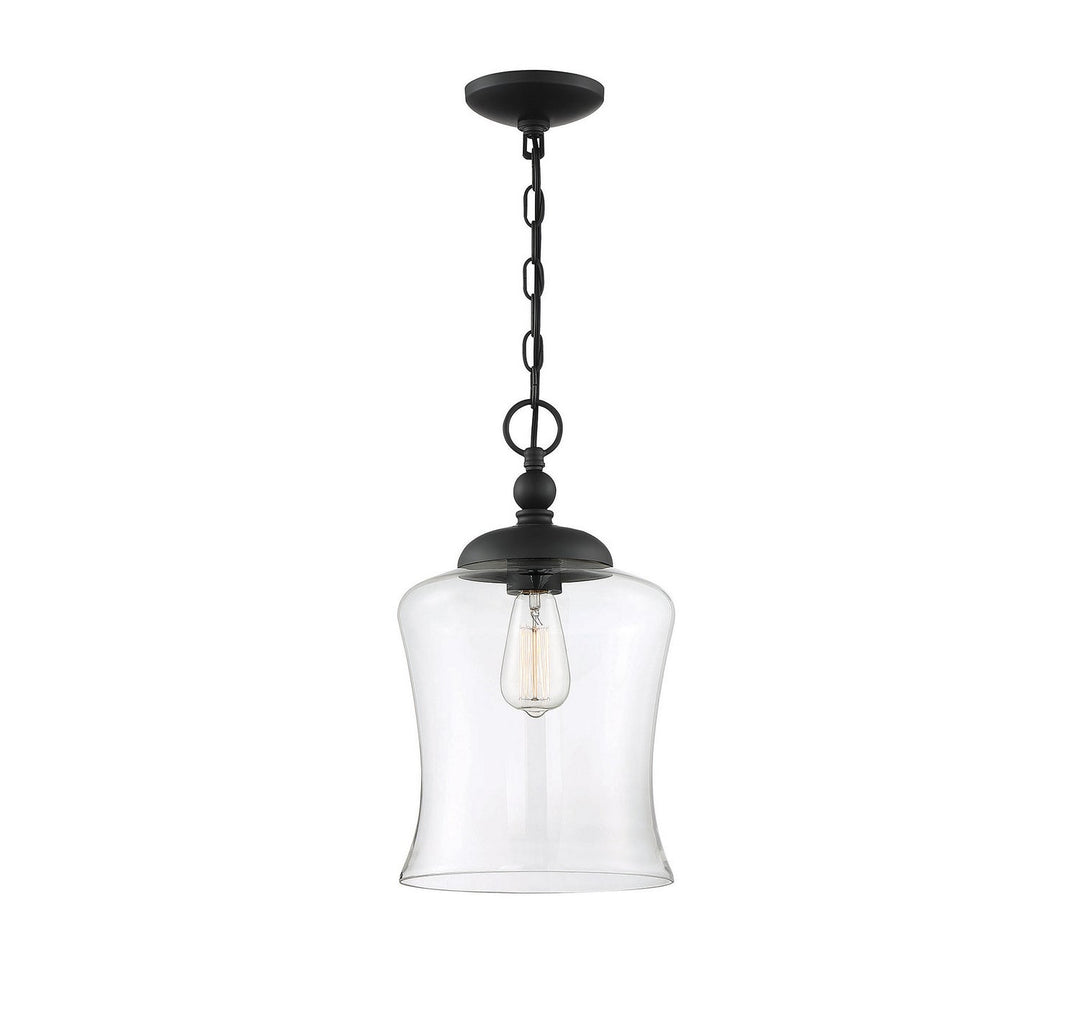 Meridian - M70019MBK - One Light Pendant - Mpend - Matte Black
