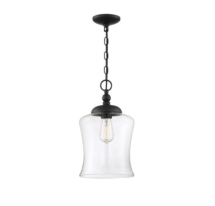Meridian - M70019MBK - One Light Pendant - Mpend - Matte Black
