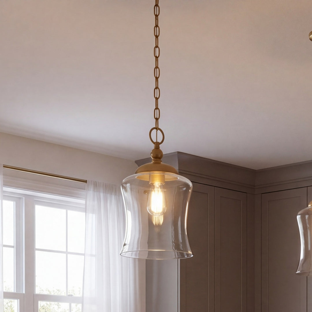 Meridian - M70019NB - One Light Pendant - Mpend - Natural Brass