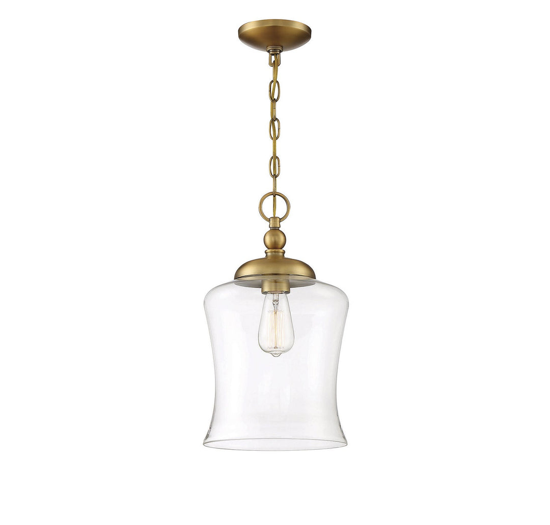 Meridian - M70019NB - One Light Pendant - Mpend - Natural Brass