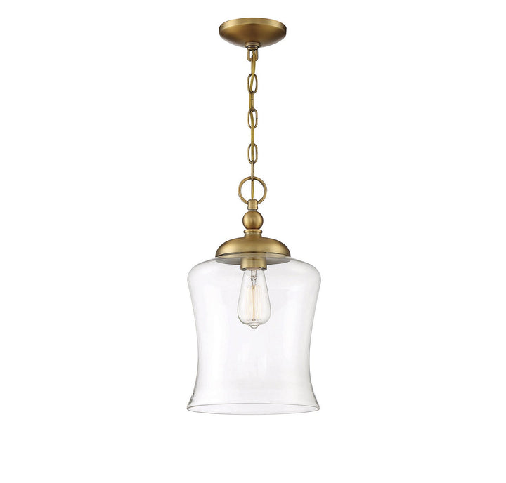 Meridian - M70019NB - One Light Pendant - Mpend - Natural Brass