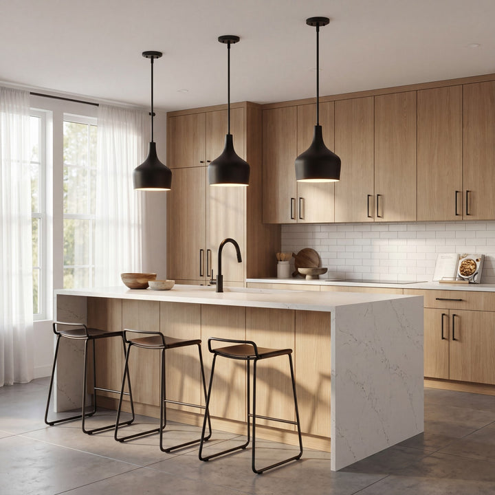 Meridian - M70020MBK - One Light Pendant - Mpend - Matte Black