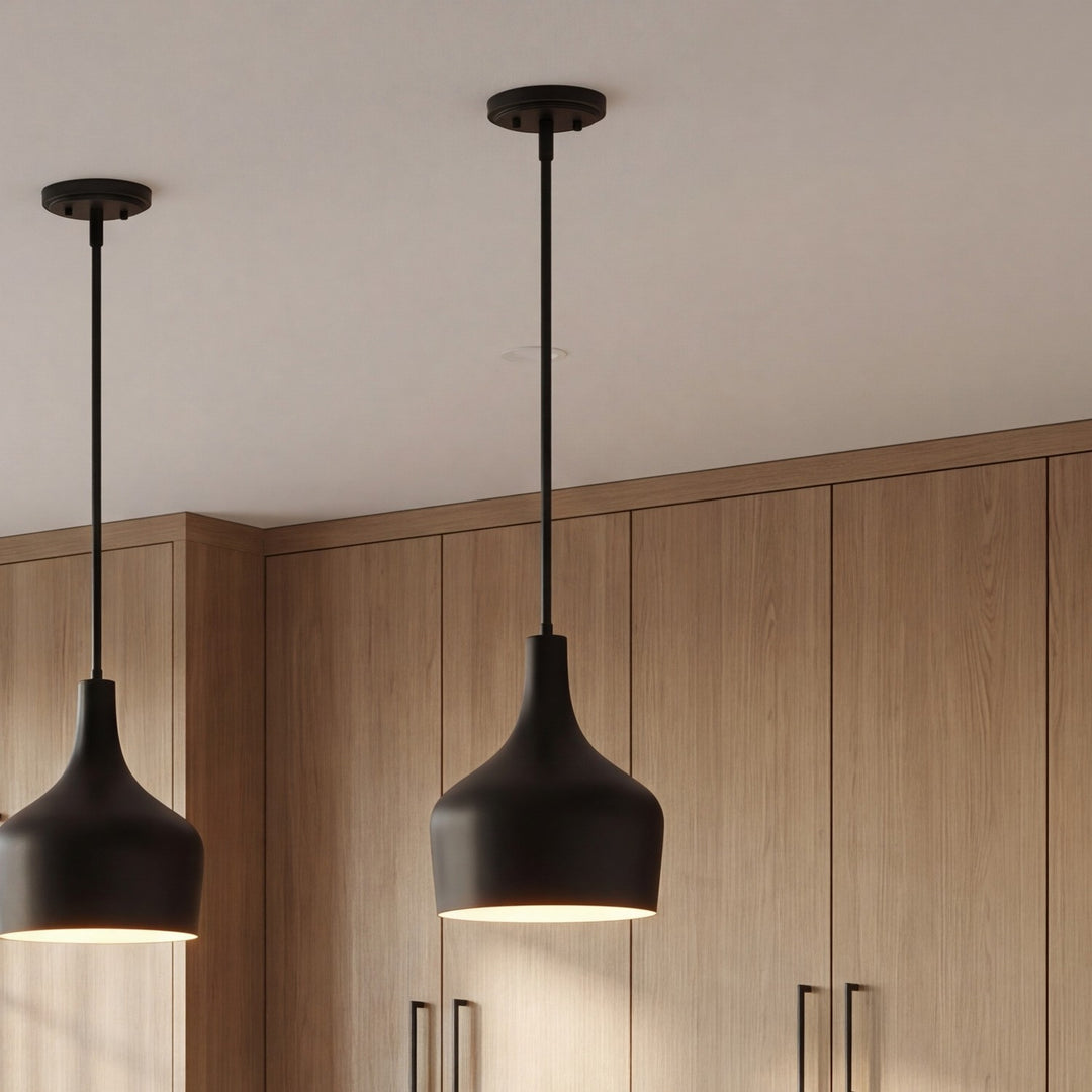Meridian - M70020MBK - One Light Pendant - Mpend - Matte Black
