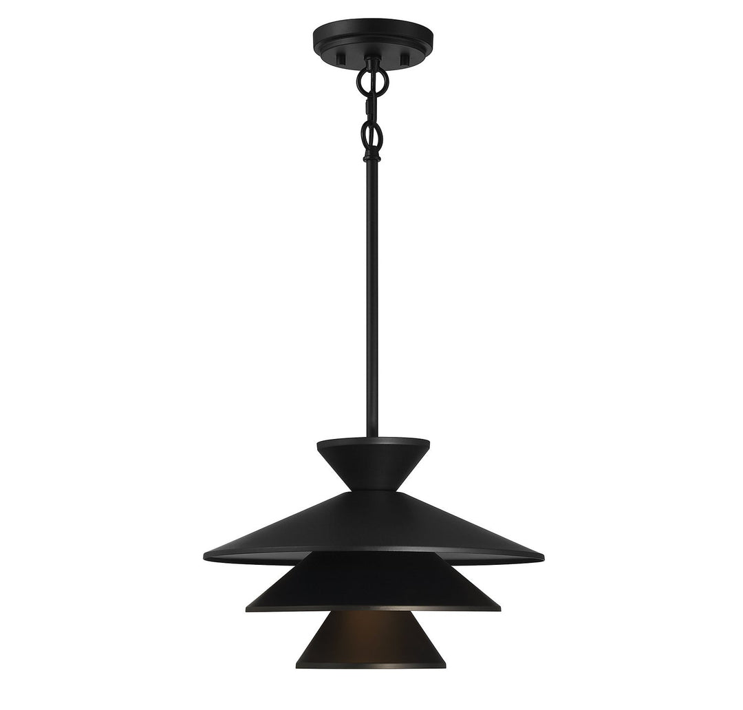 Meridian - M70096MBK - One Light Pendant - Matte Black