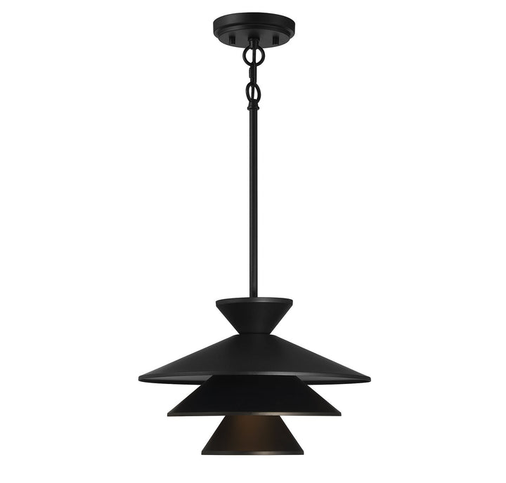Meridian - M70096MBK - One Light Pendant - Matte Black