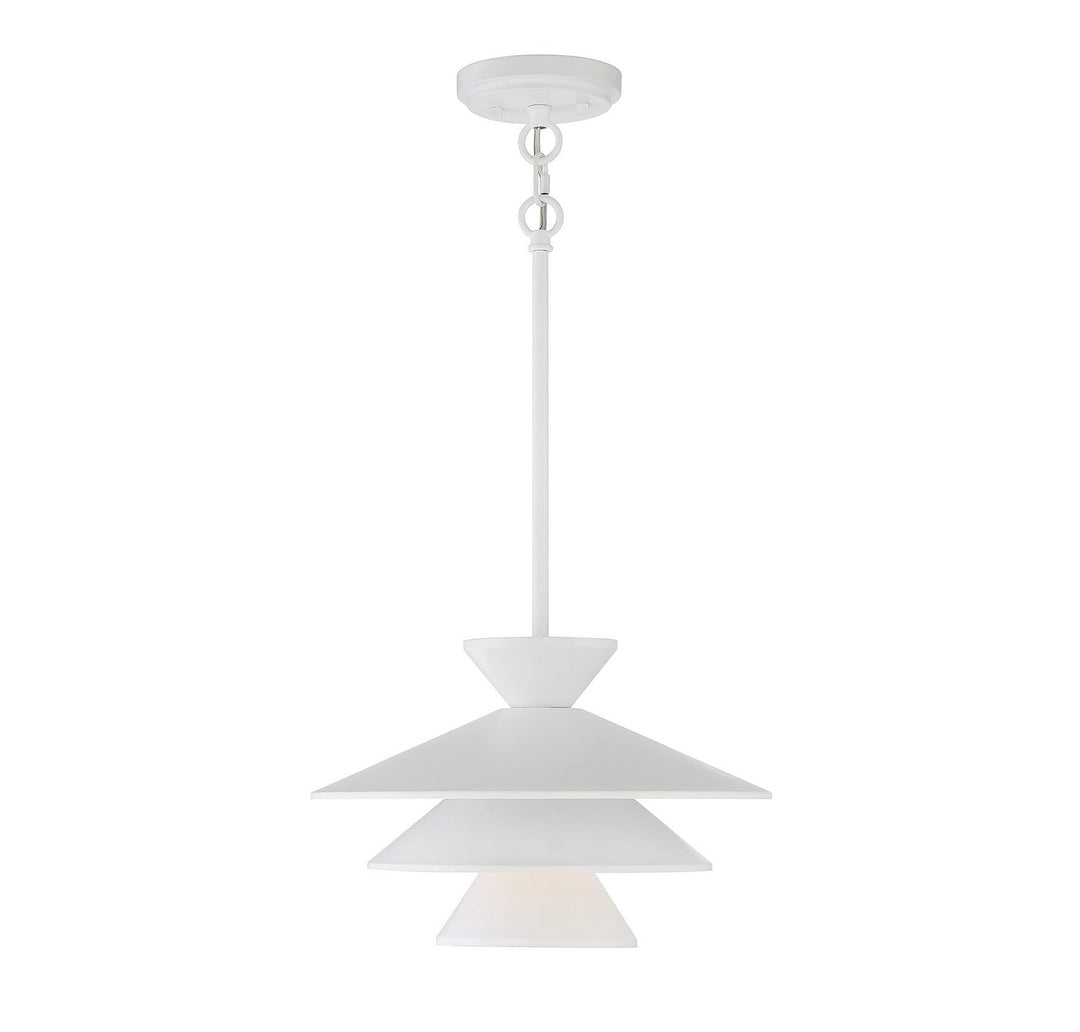 Meridian - M70096WH - One Light Pendant - White