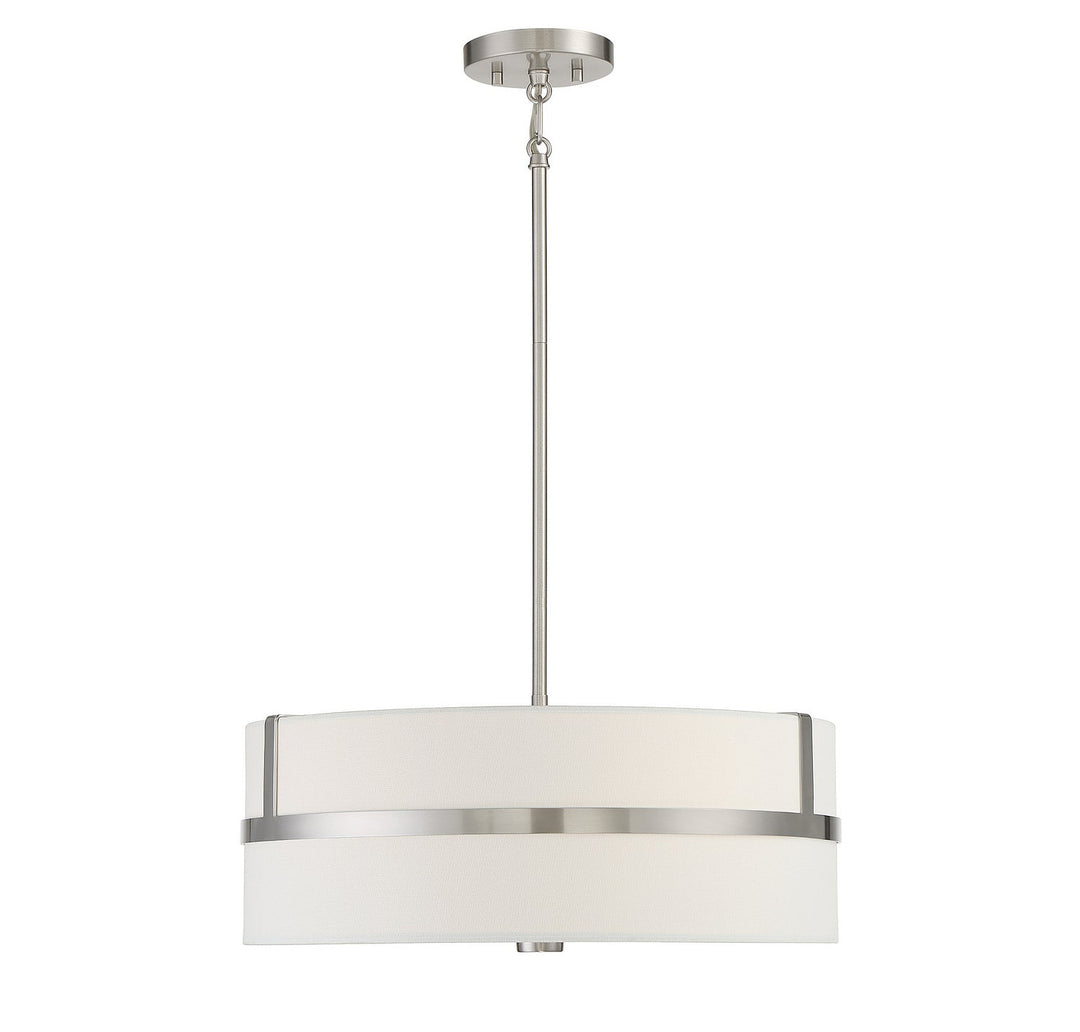 Meridian - M70102BN - Four Light Pendant - Brushed Nickel