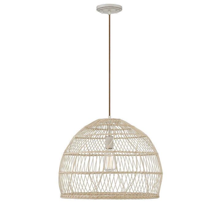 Meridian - M70106NR - One Light Pendant - Natural Rattan with a Matching Socket