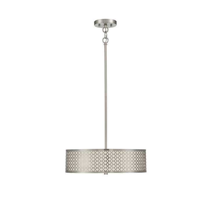 Meridian - M70108BN - Three Light Pendant - Brushed Nickel