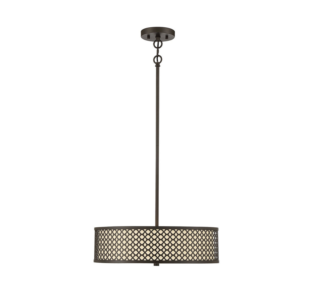 Meridian - M70108ORB - Three Light Pendant - Oil Rubbed Bronze