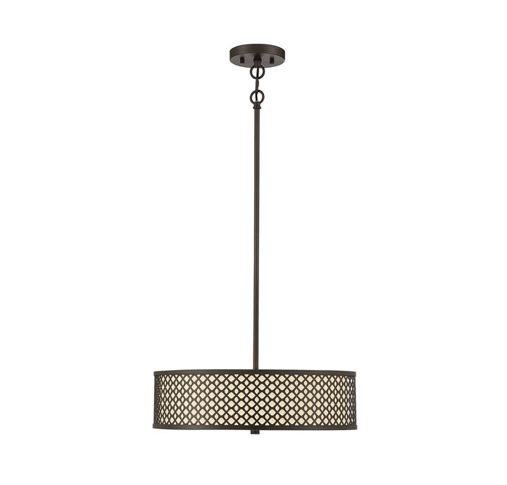 Meridian - M70108ORB - Three Light Pendant - Oil Rubbed Bronze