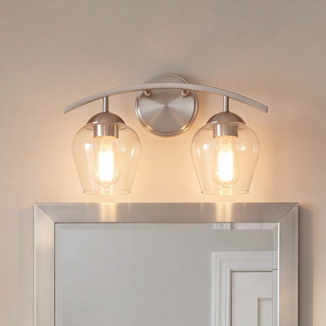 Meridian - M80031BN - Two Light Bathroom Vanity - Mbath - Brushed Nickel