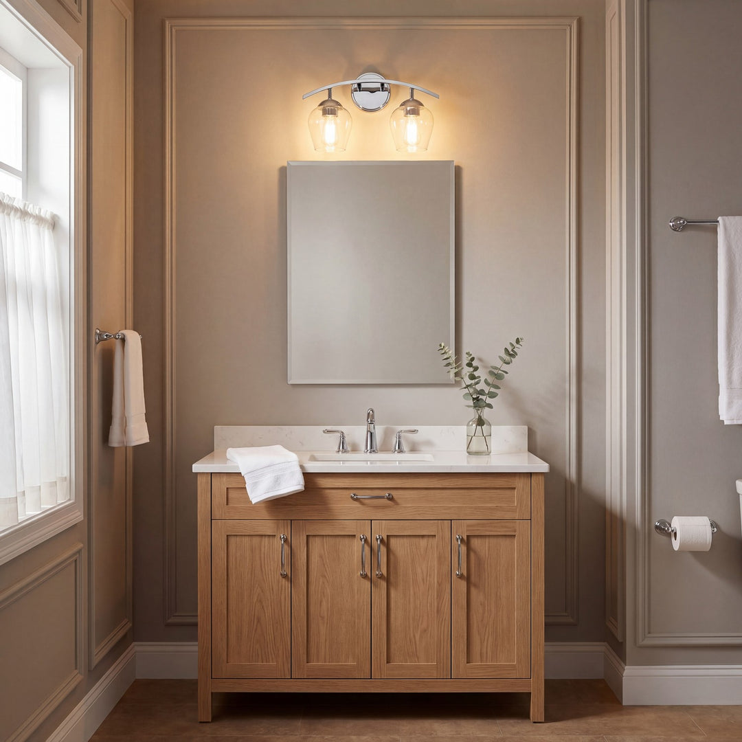 Meridian - M80031CH - Two Light Bathroom Vanity - Mbath - Chrome