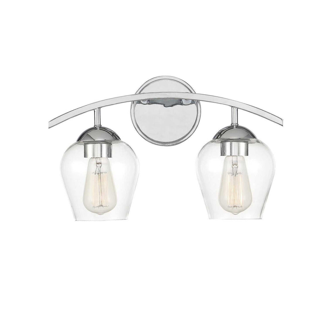 Meridian - M80031CH - Two Light Bathroom Vanity Light - Mbath - Chrome