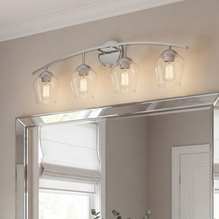 Meridian - M80033CH - Four Light Bathroom Vanity - Mbath - Chrome