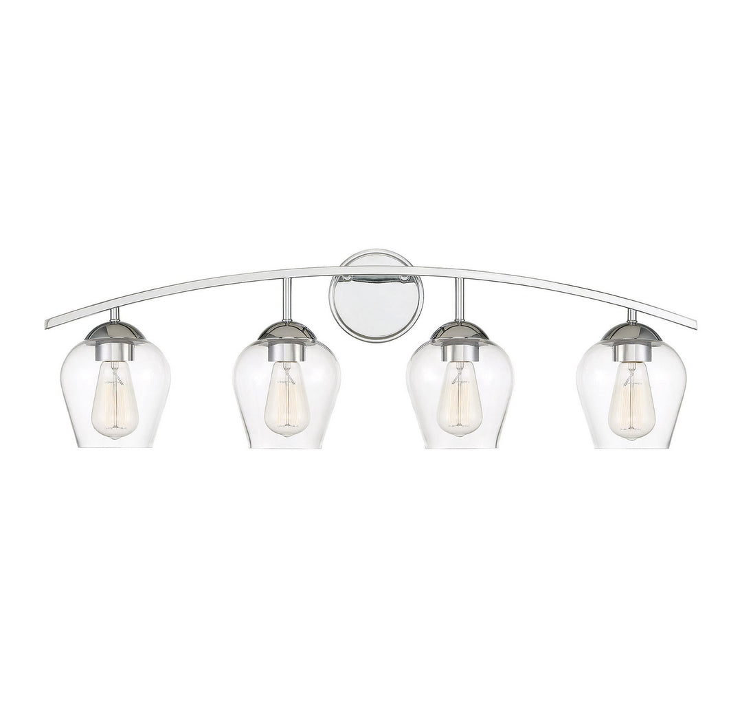 Meridian - M80033CH - Four Light Bathroom Vanity Light - Mbath - Chrome