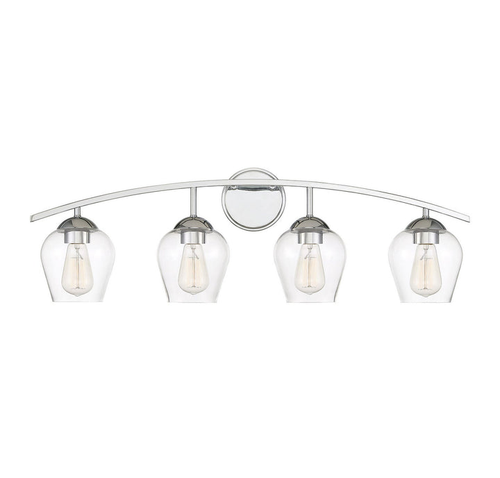Meridian - M80033CH - Four Light Bathroom Vanity Light - Mbath - Chrome