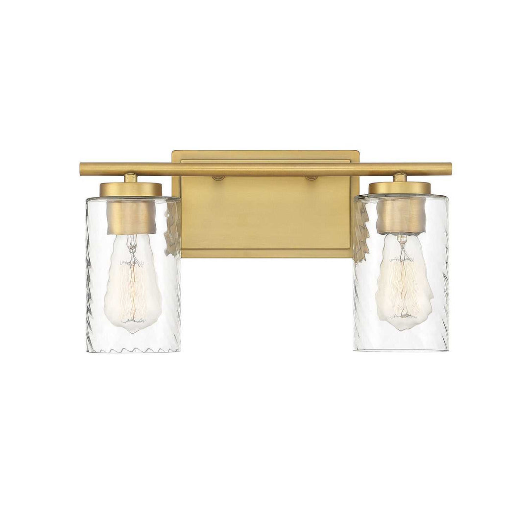 Meridian - M80037NB - Two Light Bathroom Vanity Light - Mbath - Natural Brass