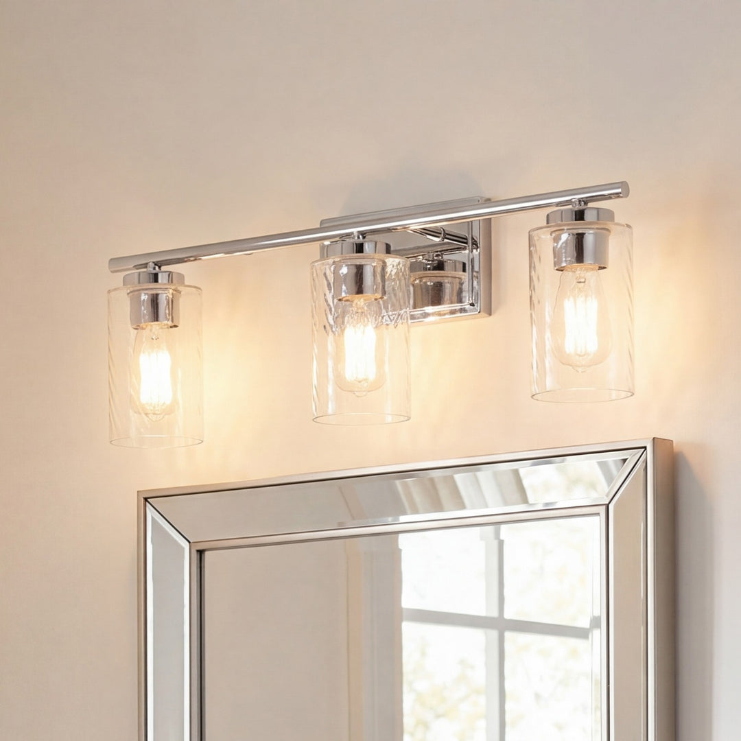 Meridian - M80038CH - Three Light Bathroom Vanity - Mbath - Chrome