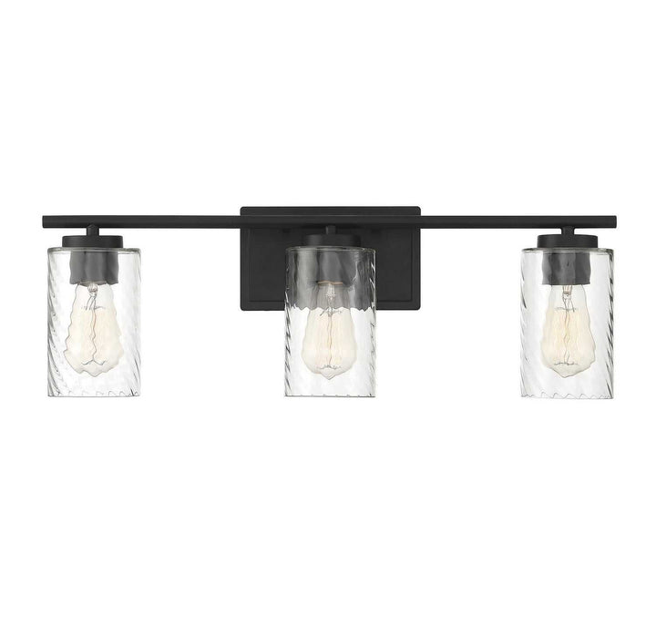 Meridian - M80038MBK - Three Light Bathroom Vanity Light - Mbath - Matte Black