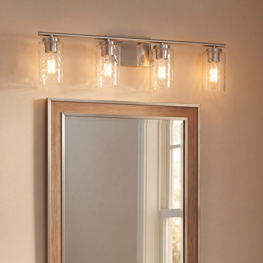 Meridian - M80039BN - Four Light Bathroom Vanity - Mbath - Brushed Nickel
