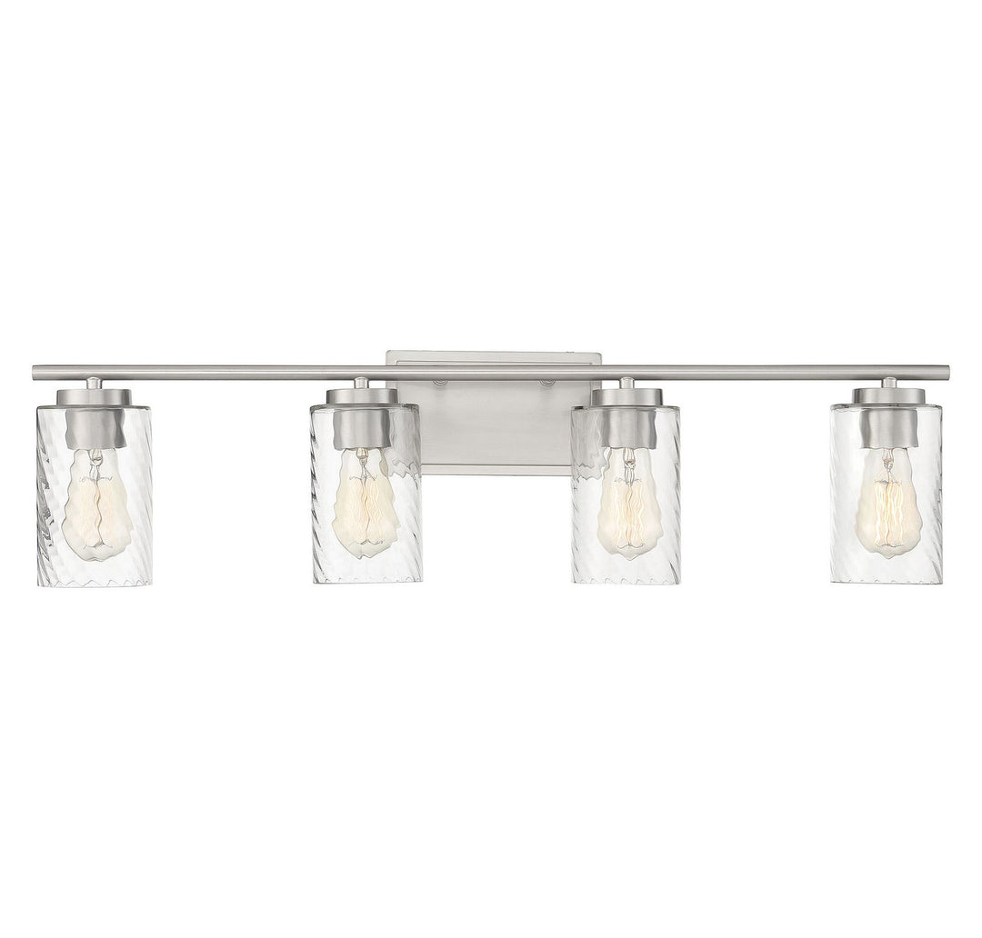 Meridian - M80039BN - Four Light Bathroom Vanity Light - Mbath - Brushed Nickel