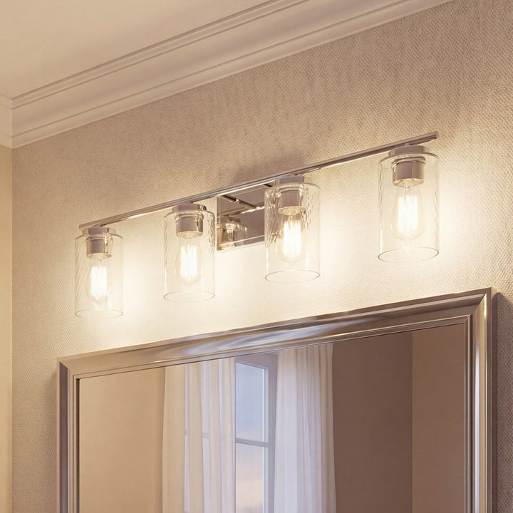 Meridian - M80039CH - Four Light Bathroom Vanity - Mbath - Chrome