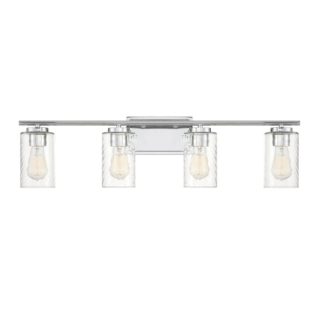 Meridian - M80039CH - Four Light Bathroom Vanity Light - Mbath - Chrome