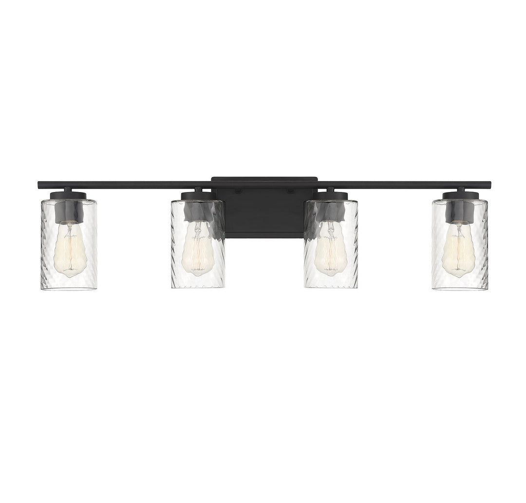 Meridian - M80039MBK - Four Light Bathroom Vanity Light - Mbath - Matte Black