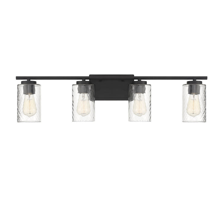Meridian - M80039MBK - Four Light Bathroom Vanity Light - Mbath - Matte Black