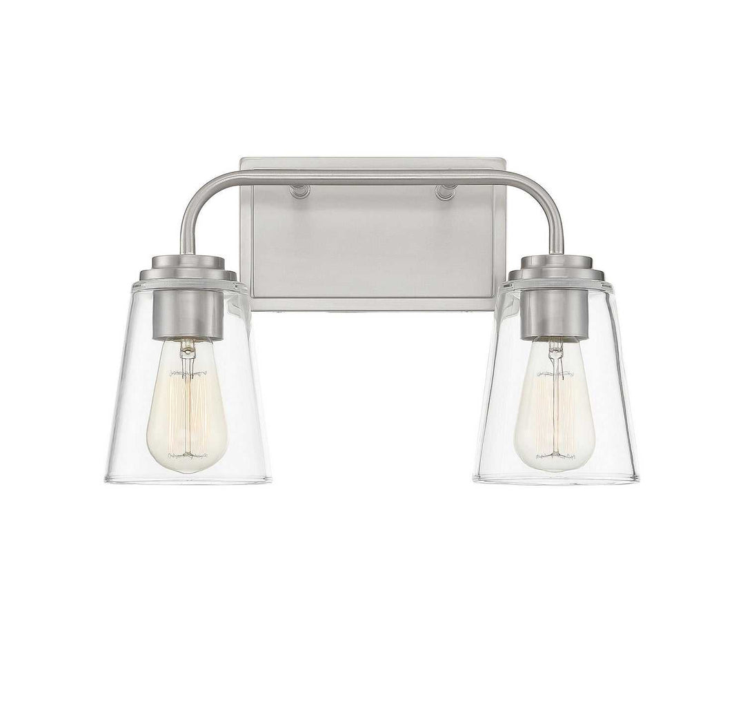 Meridian - M80043BN - Two Light Bathroom Vanity Light - Mbath - Brushed Nickel