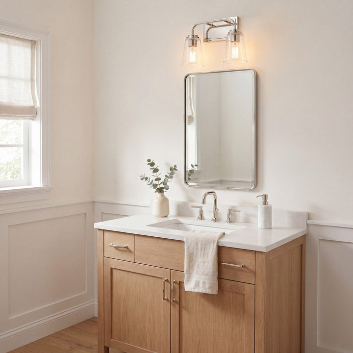 Meridian - M80043PN - Two Light Bathroom Vanity - Mbath - Polished Nickel