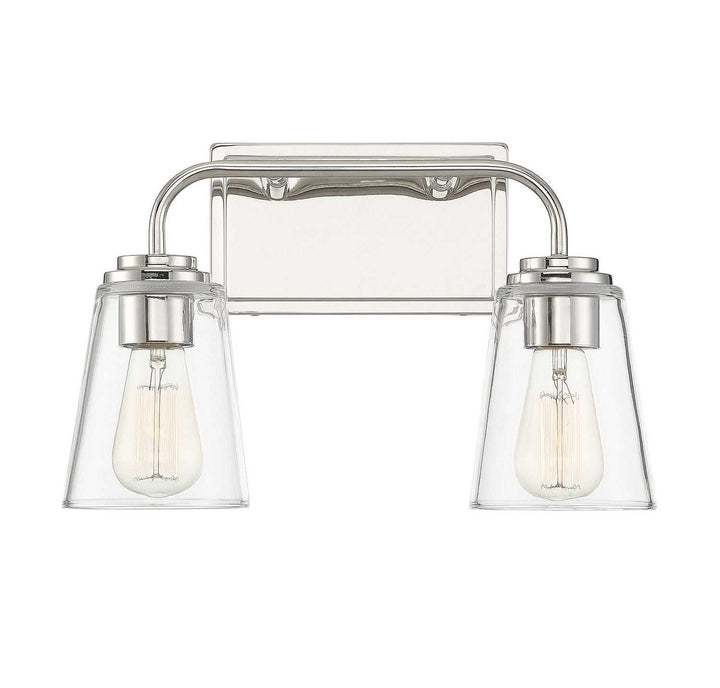 Meridian - M80043PN - Two Light Bathroom Vanity Light - Mbath - Polished Nickel