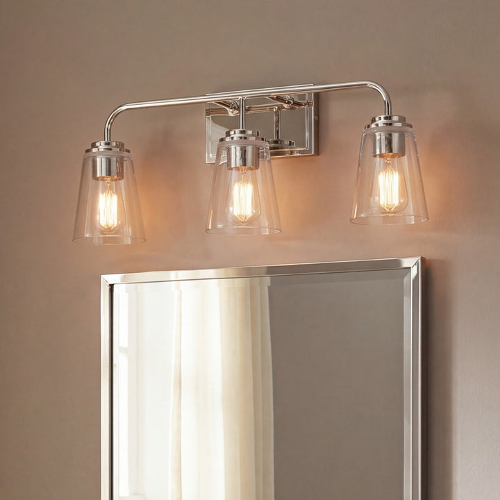 Meridian - M80044PN - Three Light Bathroom Vanity - Mbath - Polished Nickel