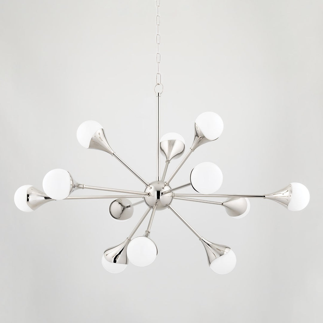 Ariana LED Chandelier in Polished Nickel - available from The Lighting Shoppe, trusted by Canadian homeowners