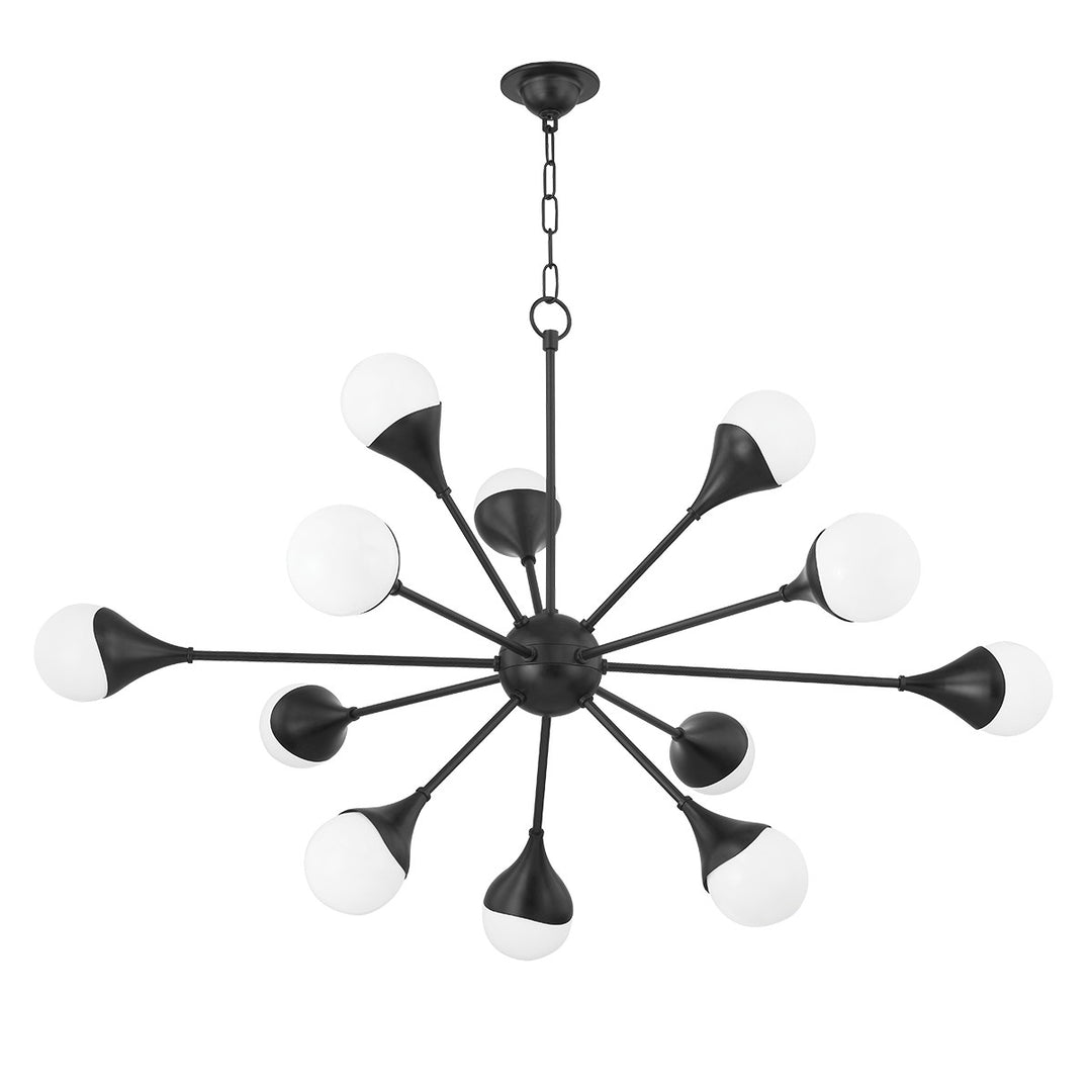 Ariana LED Chandelier in Soft Black - available from The Lighting Shoppe, trusted by Canadian homeowners
