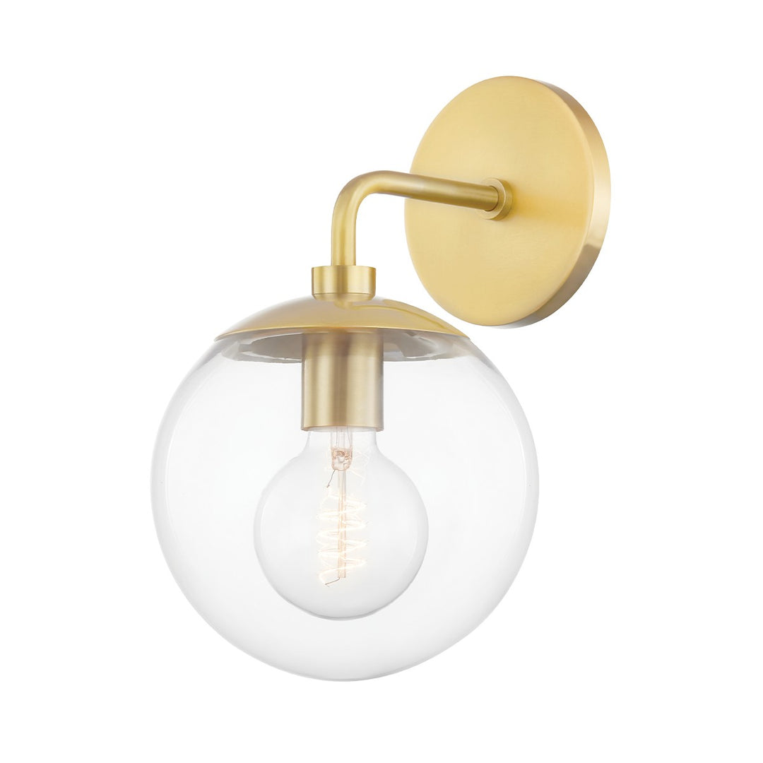 Meadow One Light Wall Sconce in Aged Brass - available from The Lighting Shoppe, trusted by Canadian homeowners