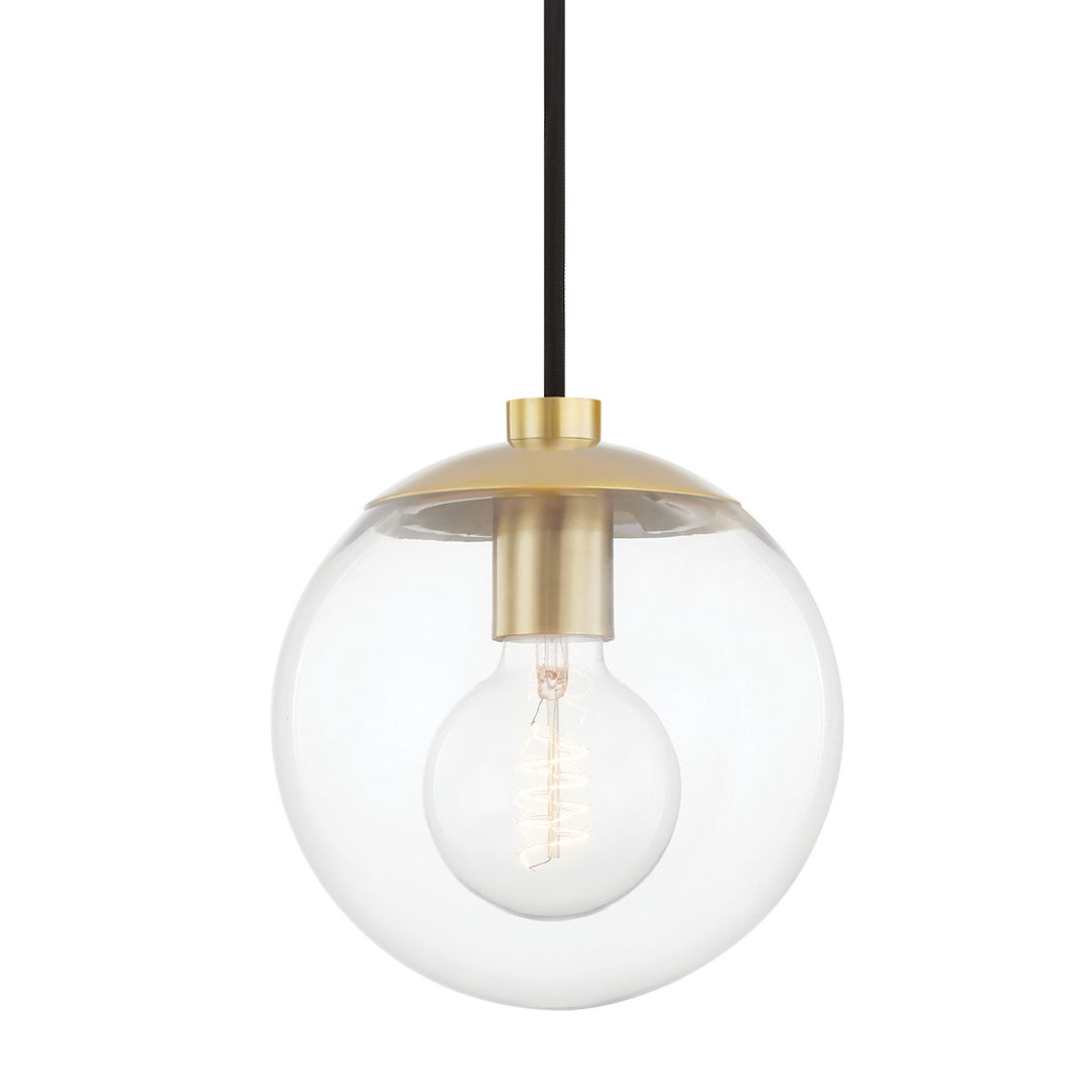 Meadow One Light Pendant in Aged Brass - available from The Lighting Shoppe, trusted by Canadian homeowners