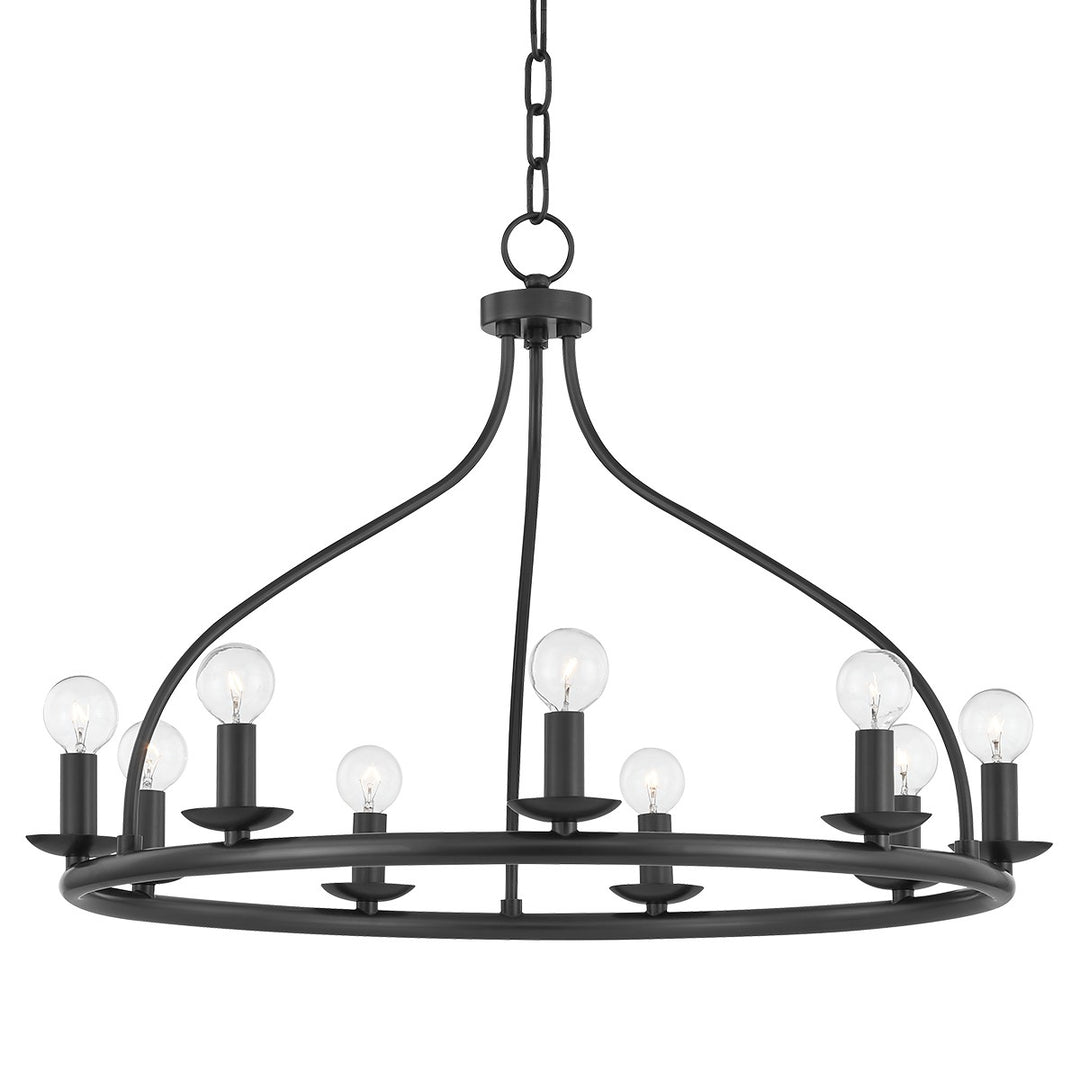 Kendra Nine Light Chandelier in Old Bronze - available from The Lighting Shoppe, trusted by Canadian homeowners