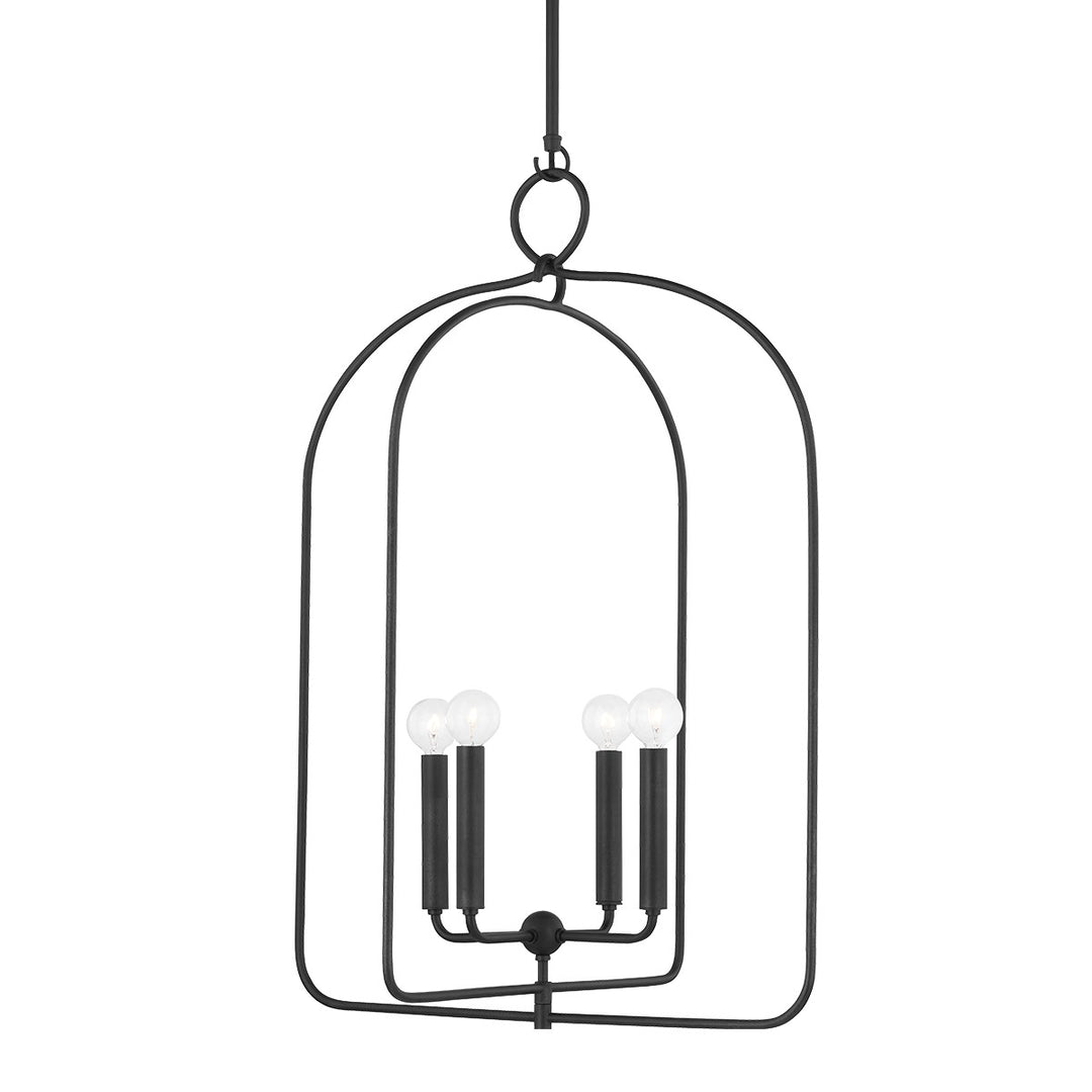Mallory Four Light Pendant in Aged Iron - available from The Lighting Shoppe, trusted by Canadian homeowners