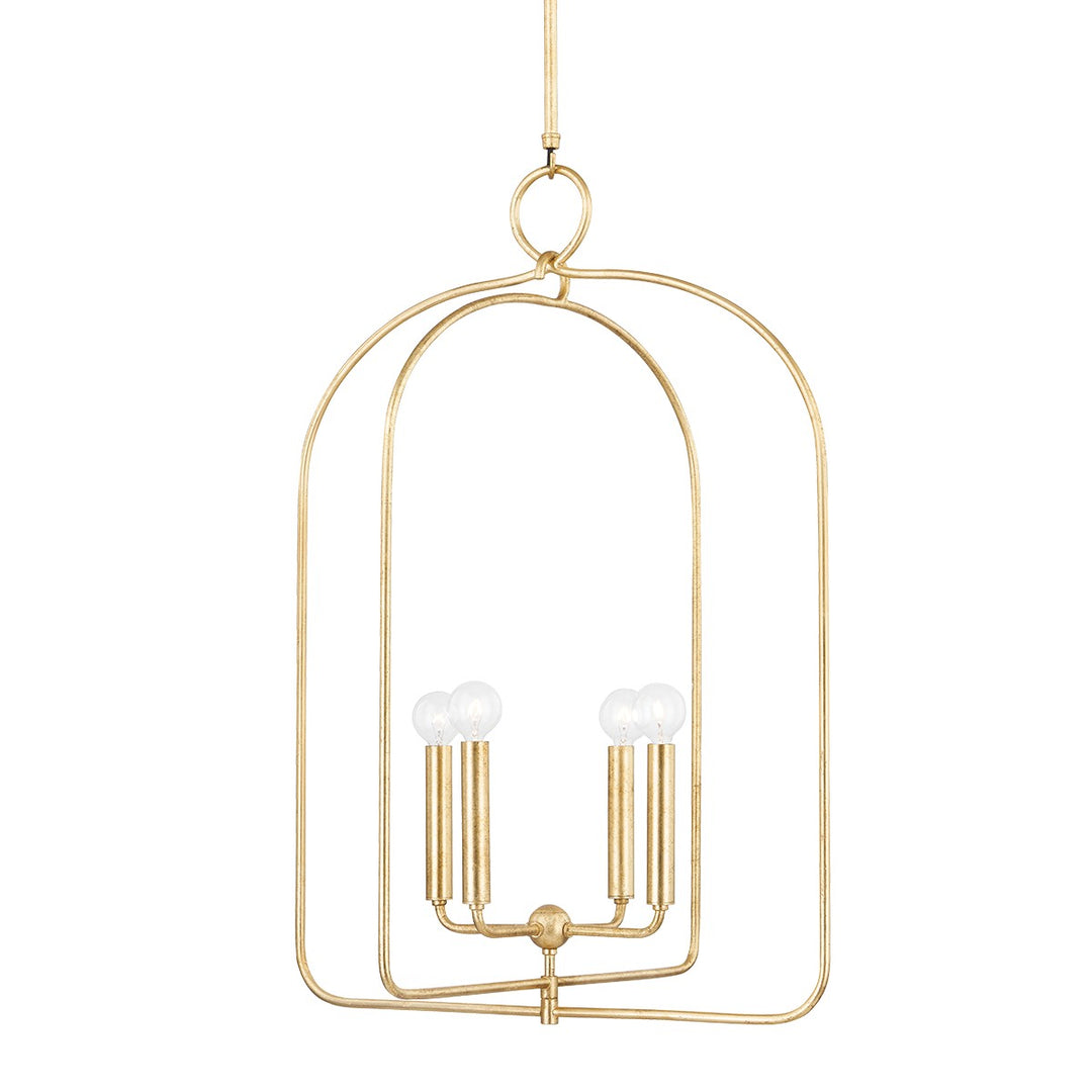 Mallory Four Light Pendant in Gold Leaf - available from The Lighting Shoppe, trusted by Canadian homeowners