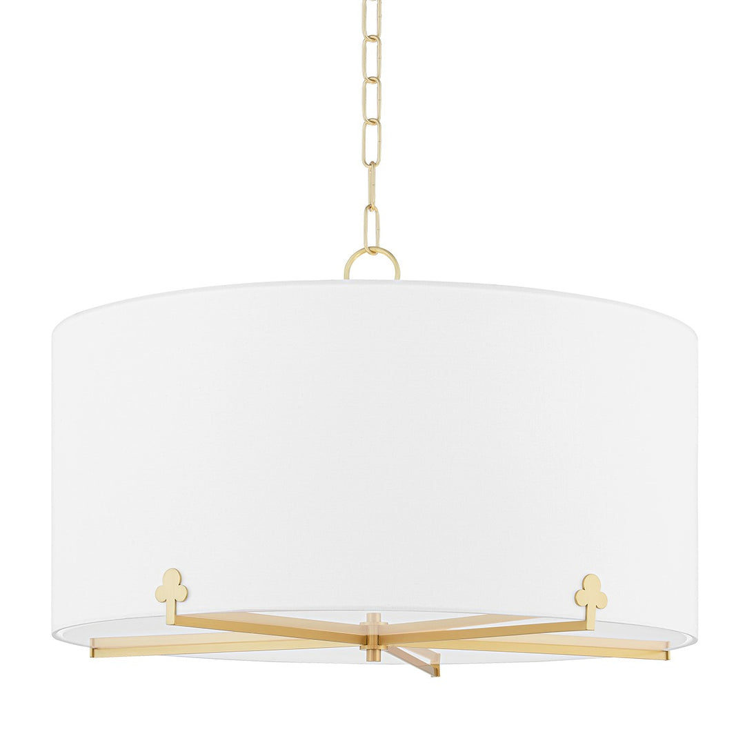 Darlene Five Light Chandelier in Aged Brass - available from The Lighting Shoppe, trusted by Canadian homeowners