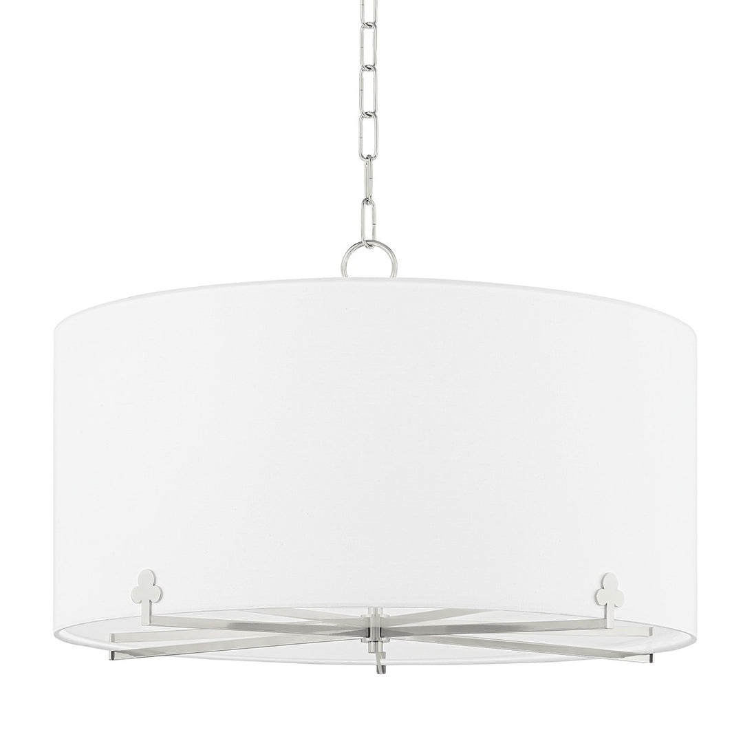 Darlene Five Light Chandelier in Polished Nickel - available from The Lighting Shoppe, trusted by Canadian homeowners