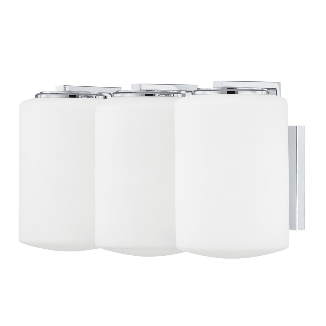 Chantal Three Light Bath and Vanity in Polished Chrome - available from The Lighting Shoppe, trusted by Canadian homeowners