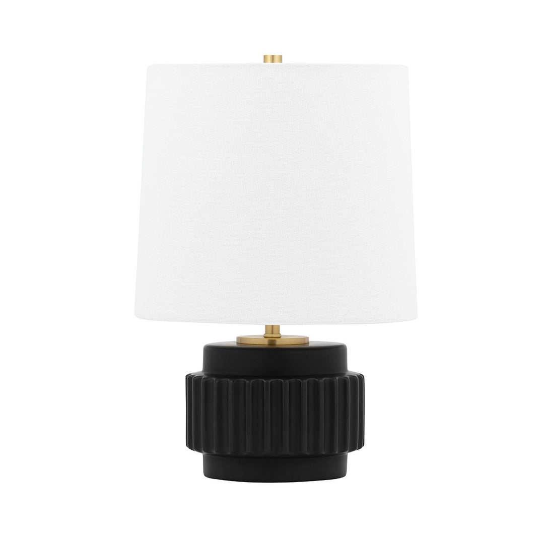 Kalani One Light Table Lamp in Matte Black - available from The Lighting Shoppe, trusted by Canadian homeowners