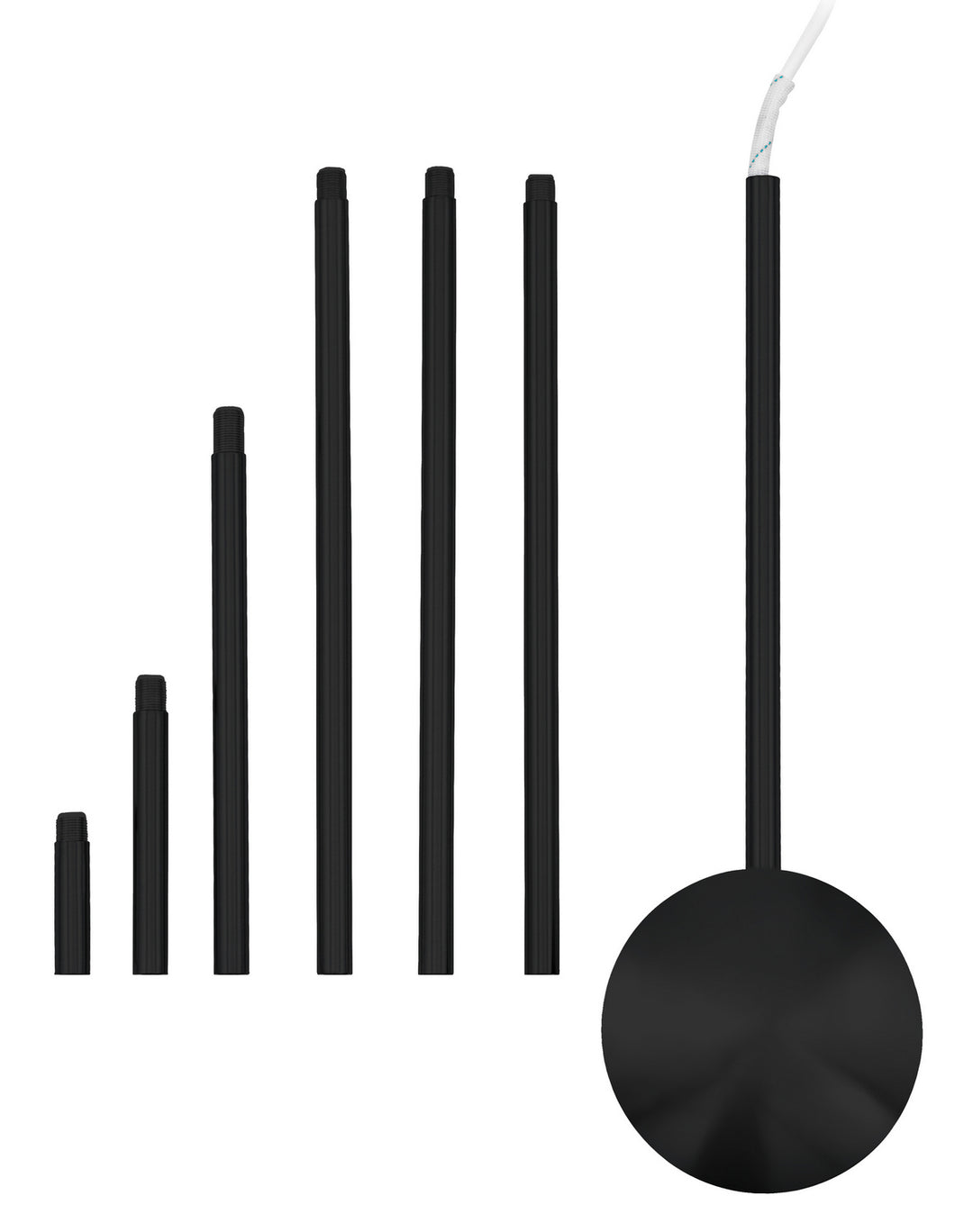 Extension Ceiling Extension in Black - available from The Lighting Shoppe, trusted by Canadian homeowners