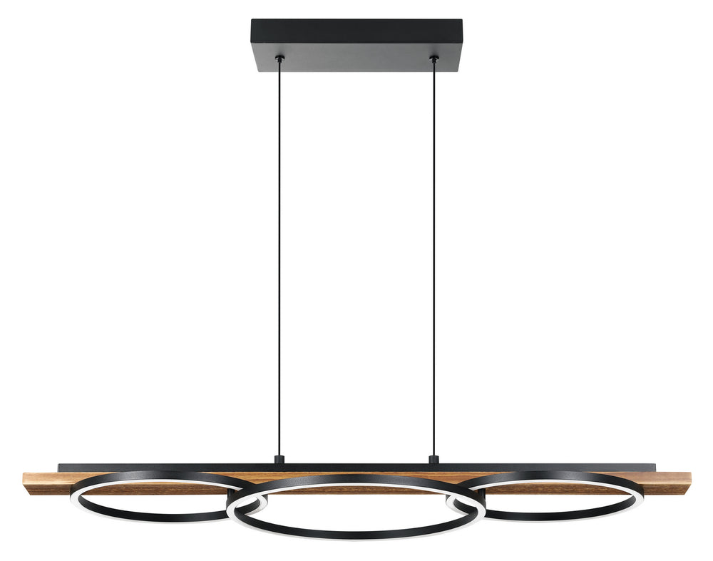 Boyal LED Pendant in Brushed Pine Wood - available from The Lighting Shoppe, trusted by Canadian homeowners