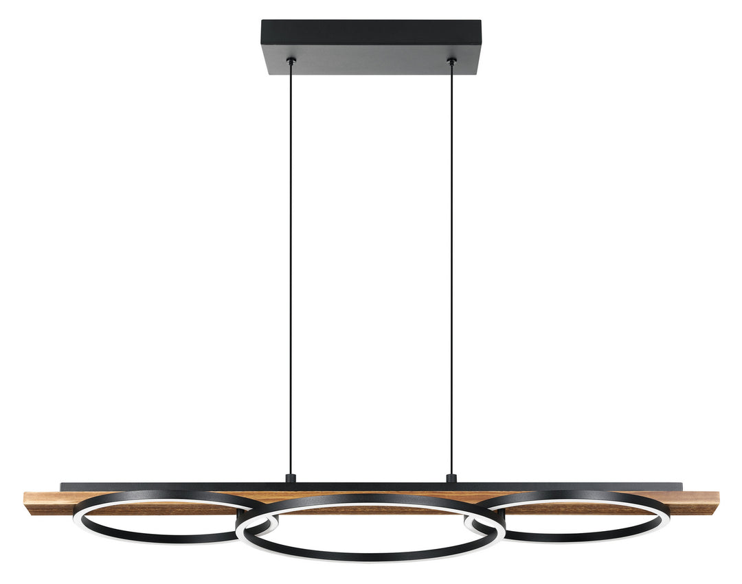 Boyal LED Pendant in Brushed Pine Wood - available from The Lighting Shoppe, trusted by Canadian homeowners