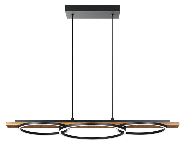Boyal LED Pendant in Brushed Pine Wood - available from The Lighting Shoppe, trusted by Canadian homeowners