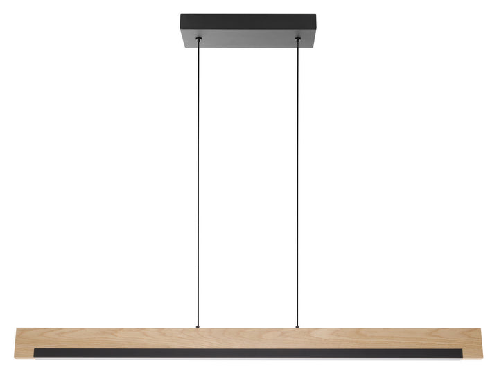 Camacho LED Pendant in Black, Wood - available from The Lighting Shoppe, trusted by Canadian homeowners
